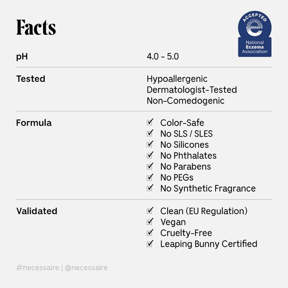 Nécessaire Conditioner Hydrating Cream (Hyaluronic Acid, Niacinamide, Panthenol) - Picture 3 of 3